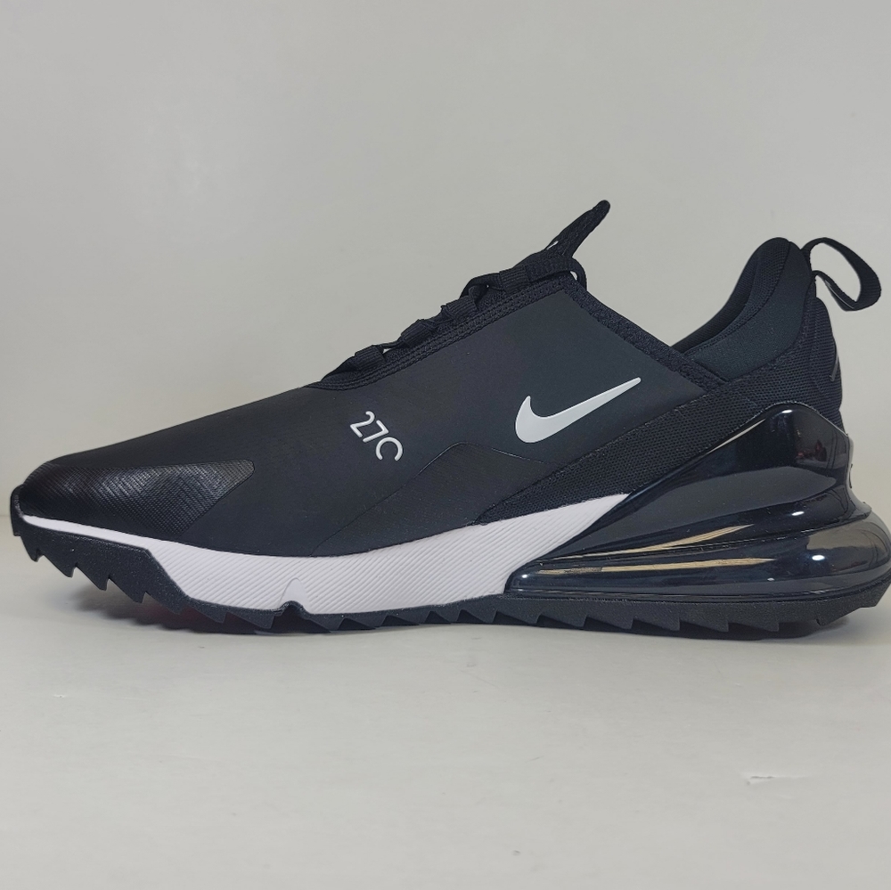 Nike Air Max 270 G Golf Shoes Black White CK6483-001 Men's Sizes New - Picture 3 of 9